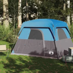 vidaXL 4-personers campingtelt vandtæt blå