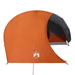 vidaXL 4-personers campingtelt vandtæt orange