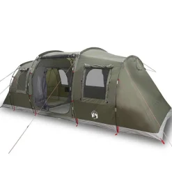 vidaXL 4-personers campingtelt vandtæt olivengrøn
