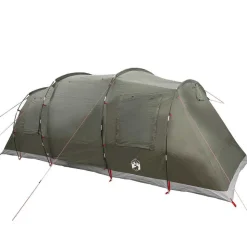 vidaXL 4-personers campingtelt vandtæt olivengrøn