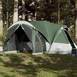 vidaXL 8-personers campingtelt vandtæt grøn