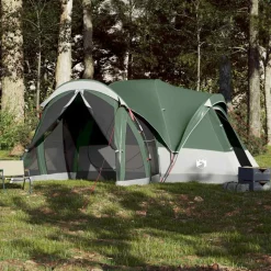 vidaXL 8-personers campingtelt vandtæt grøn