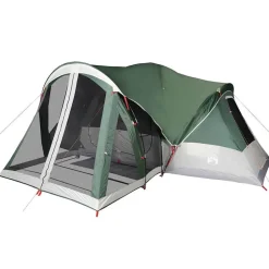 vidaXL 8-personers campingtelt vandtæt grøn