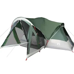 vidaXL 8-personers campingtelt vandtæt grøn