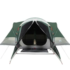 vidaXL 8-personers campingtelt vandtæt grøn