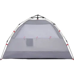 vidaXL 2-personers campingtelt vandtæt quick-release grå