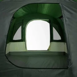vidaXL 3-personers campingtelt vandtæt grøn