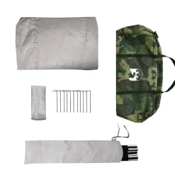vidaXL 2-personers campingtelt vandtæt kuppel camouflage