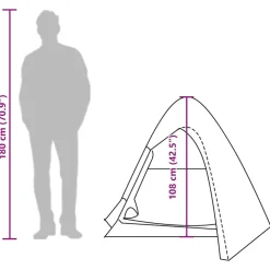 vidaXL 2-personers campingtelt vandtæt kuppel camouflage