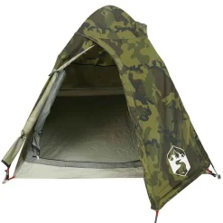 vidaXL 2-personers campingtelt vandtæt kuppel camouflage