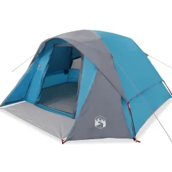 vidaXL 4-personers campingtelt vandtæt blå