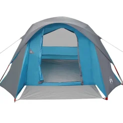 vidaXL 4-personers campingtelt vandtæt blå