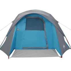 vidaXL 4-personers campingtelt vandtæt blå