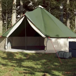 vidaXL 6-personers campingtelt vandtæt grøn