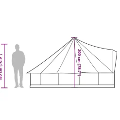 vidaXL 6-personers campingtelt vandtæt grøn