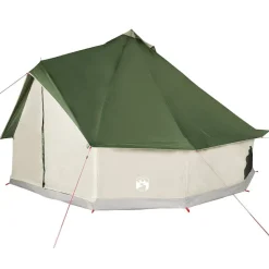 vidaXL 6-personers campingtelt vandtæt grøn