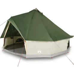 vidaXL 6-personers campingtelt vandtæt grøn