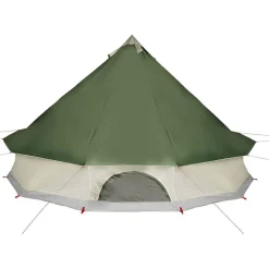 vidaXL 6-personers campingtelt vandtæt grøn