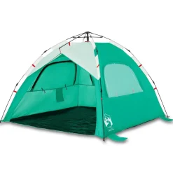 vidaXL 3-personers campingtelt vandtæt quick-release grøn