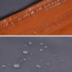 vidaXL 3-personers campingtelt kuppel quick-release grå og orange