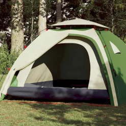 vidaXL 4-personers campingtelt quick-release grøn