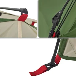vidaXL 4-personers campingtelt quick-release grøn