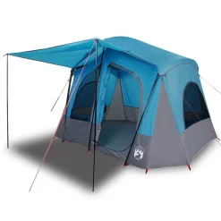 vidaXL 5-personers campingtelt vandtæt blå