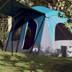 vidaXL 5-personers campingtelt vandtæt blå