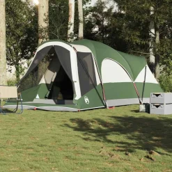 vidaXL 8-personers campingtelt vandtæt grøn