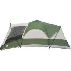 vidaXL 8-personers campingtelt vandtæt grøn