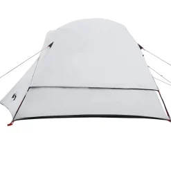 vidaXL 4-personers campingtelt vandtæt mørklægningsstof hvid