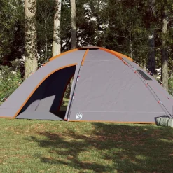vidaXL 8-personers campingtelt vandtæt orange