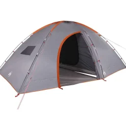 vidaXL 8-personers campingtelt vandtæt orange