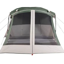 vidaXL 4-personers campingtelt med fortelt vandtæt grøn