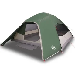 vidaXL 4-personers campingtelt vandtæt kuppel grøn