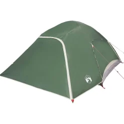 vidaXL 4-personers campingtelt vandtæt kuppel grøn