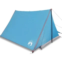 vidaXL 2-personers campingtelt vandtæt blå