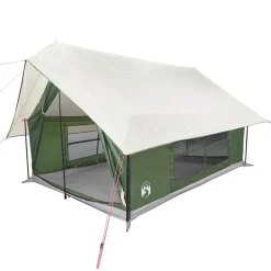 vidaXL 5-personers campingtelt vandtæt grøn