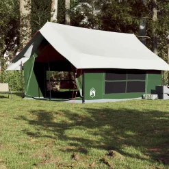 vidaXL 5-personers campingtelt vandtæt grøn