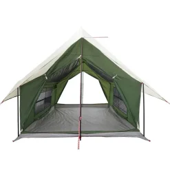 vidaXL 5-personers campingtelt vandtæt grøn