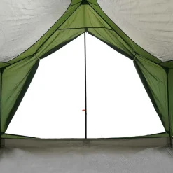 vidaXL 5-personers campingtelt vandtæt grøn