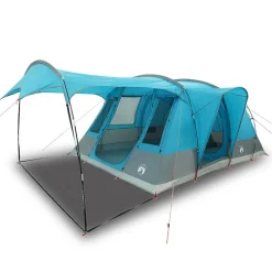 vidaXL 5-personers campingtelt vandtæt blå
