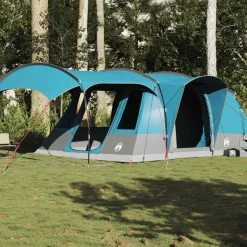 vidaXL 5-personers campingtelt vandtæt blå