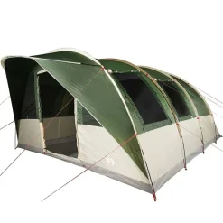 vidaXL 5-personers campingtelt vandtæt grøn
