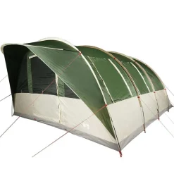 vidaXL 5-personers campingtelt vandtæt grøn