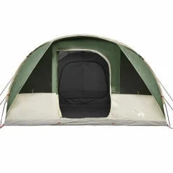 vidaXL 5-personers campingtelt vandtæt grøn