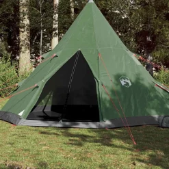 vidaXL 4-personers campingtelt vandtæt grøn