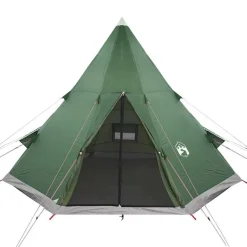 vidaXL 4-personers campingtelt vandtæt grøn