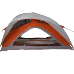 vidaXL 1-personers campingtelt vandtæt grå og orange