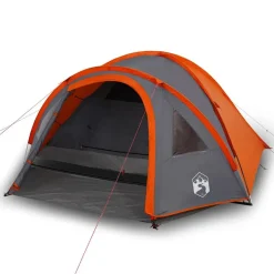 vidaXL 4-personers campingtelt vandtæt orange